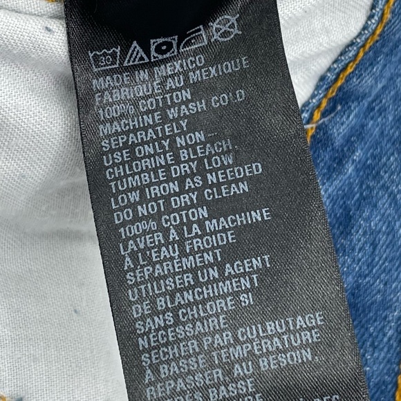 Urban Outfitters x BDG Cutoffs Distressed Blue Denim Jean Shorts Mid Rise | 26 - Picture 8 of 8